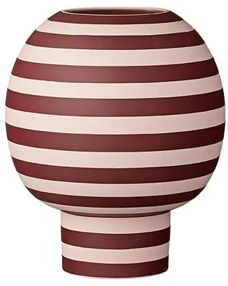 AYTM Design Vase & Blumentopf Varia &oslash; 18 x 21 cm - Ros&eacute;/Bordeaux