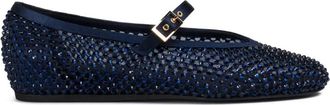 Le Silla Ballerine Gilda con cristalli - Blu