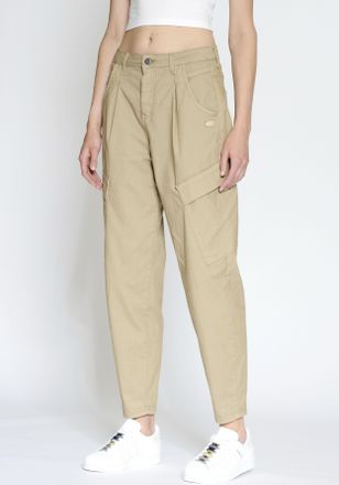 Gang Cargohose GANG 94SILVIA JOGGO, Damen, Gr. 27, N-Gr, braun (noisette), Obermaterial: 61% Baumwolle, 34% Polyester, 5% Elasthan, unifarben, l&auml;ssig gesch