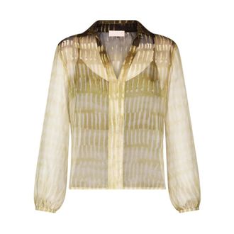 Liu Jo Shirts, female, Green, Size: 2XL Stylish 100%Pl Fashion Item