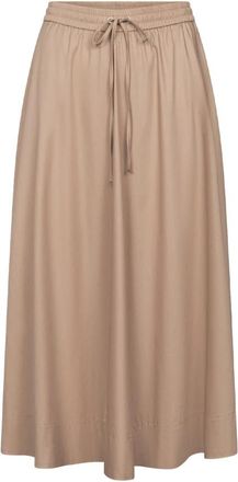 Raffaello Rossi Midi Rok - Dames - Midirokken - Bruin - 2XL - Katoen - Rokken