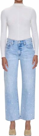 Pistola Denim Lexi Mid Rise Bowed Straight Jeans In Stellar Vintage
