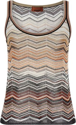 Missoni Tanktop Chevron Lam&eacute;