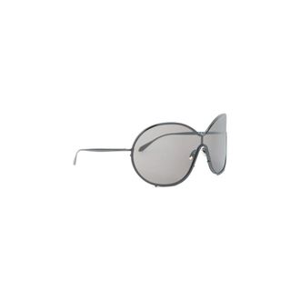 Alaia Sunglasses, female, Gray, Size: ONE SIZE Round Metal 93 Sunglasses
