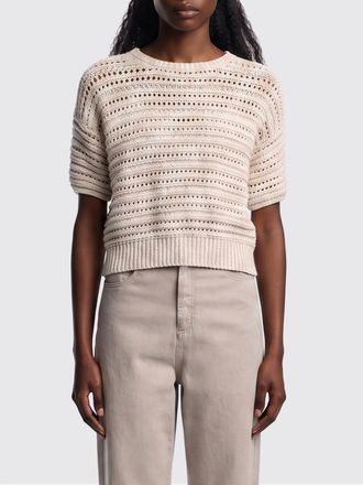 Emporio Armani Perforated Cotton Blend Knit