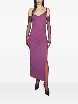 MUGLER Side-split Midi Dress