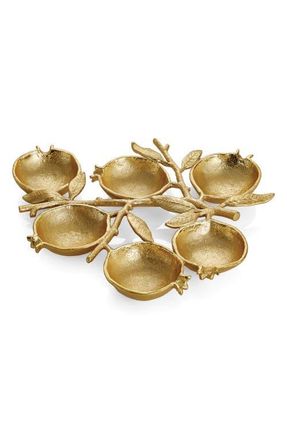 Michael Aram Pomegranate 6-Compartment Plate in Metallic Gold at Nordstrom