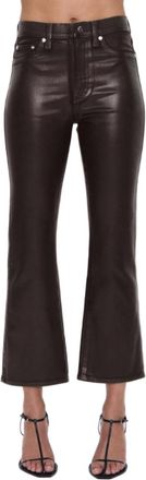 Pistola Denim Ennon High Rise Crop Boot Jean In Mocha