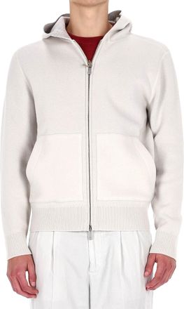 Eleventy Full-Zip Wool Hoodie