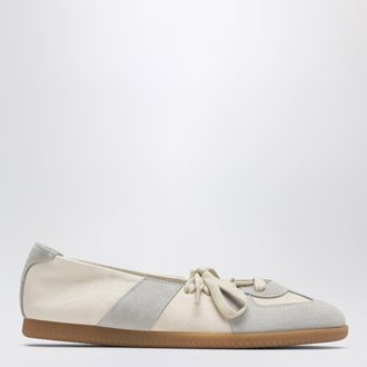 Maison Margiela Replica Ballet lace-up flats in nappa, bleached sand