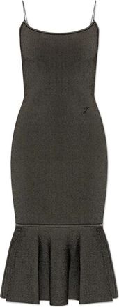 Jacquemus Pina Knit Dress - Dames - Kleedjes - Grijs - XS - Polyester - Kleedjes