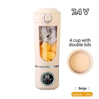 OEM Licuadora/extractor De Jugos Port&aacute;til, Gran Capacidad De 700 Ml, Cuchillas De Acero Duraderas, Recipiente Mezclador 2 En 1, M&aacute;quina Port&aacute;til Para Prep