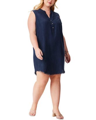 Nic+Zoe Nic+Zoe Plus Denim Throw On Dress