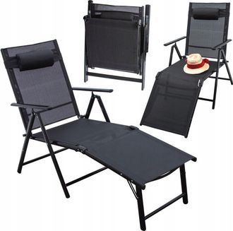 OEM Silla De Jard&iacute;n Plegable Respaldo Ajustable Silla De Playa De Aluminio