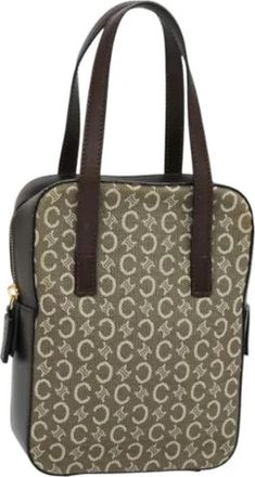 Celine Tweedehands Canvas handtassen - Dames - Vintage Handtas - Beige - ONE Size - Leer - Vintage