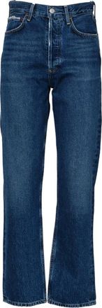 A Gold E Straight Jeans - Dames - Regular Fit Jeans - Blauw - W28 - Jeans