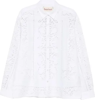 Baziszt Minister Floral-lace Shirt