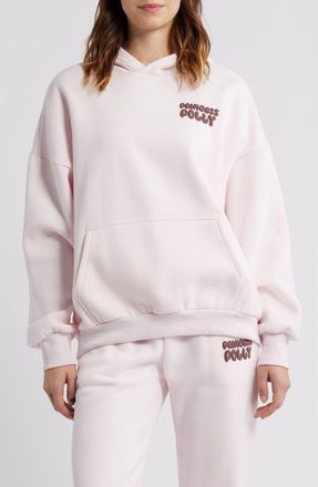 Princess Polly Brand Logo Hoodie in Pink at Nordstrom, Size 12