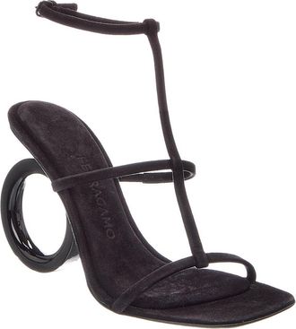 Ferragamo Elina X5 Suede Sandal