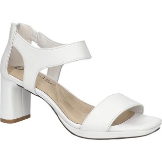 Bella Vita Sonic Ankle Strap Sandal in White Leather at Nordstrom, Size 6.5