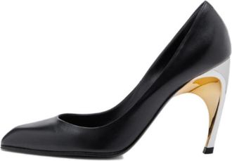 Alexander McQueen (WMNS) Alexander McQueen Armadillo Leather Pumps Black Silver 780683WIEX21399