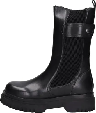 Emanuelle Vee Schoenen, Dames, Zwart, 36 EU, Leer, Leren enkellaarzen