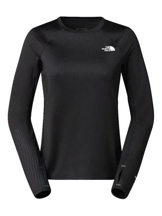 The North Face logo-print long-sleeve top - women - Recycled Polyester/Elastane - M - Black