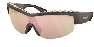 Swarovski SK6014 10357J Womens Sunglasses Brown Size 138