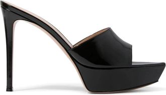 Gianvito Rossi Nuit Heeled Mules - Dames - Muiltjes - Zwart - 39 EU - Schoenen