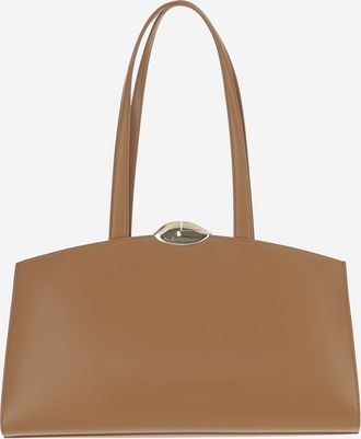 Benedetta Bruzziches Womens Serena Leather Bag Light Brown Shoulder