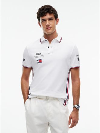 Tommy Hilfiger Mens Tommy x Cadillac F1 Team Replica Polo - White - XXL