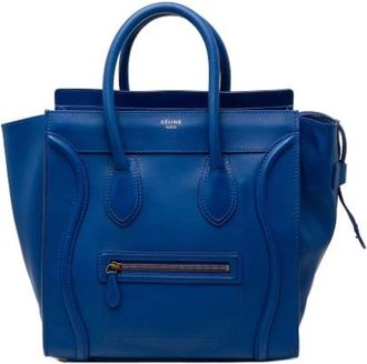 Celine Pre-owned Handbags, female, Blue, Size: ONE SIZE Pre-owned The Luggage Tote