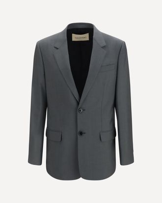 Valentino Giacca monopetto in lana e mohair Man 48