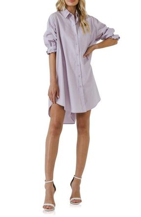 English Factory Classic Collar Shirtdress in Lavender at Nordstrom, Size X-Small