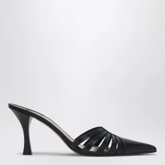 PARIS TEXAS Mule Nadia nero in pelle