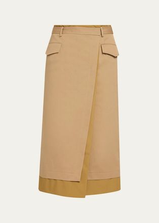 TWP A Trip to the Met Wrap Midi Skirt
