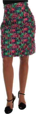 Dolce & Gabbana Multicolor Tweed Mini Rok - Dames - Korte rokken - Veelkleurig - XS - Tweed - Rokken