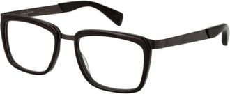 Yohji Yamamoto Accessoires, unisex, Bruin, ONE Size, Bruine Rechthoekige Optische Monturen