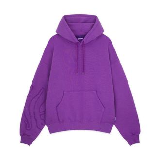 Octopus Hoodies, male, Purple, Size: XL Cotton Knitwear and Sweaters