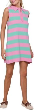 Wishlist Stripe Zip Polo Dress in Pink/Mint at Nordstrom Rack, Size Medium