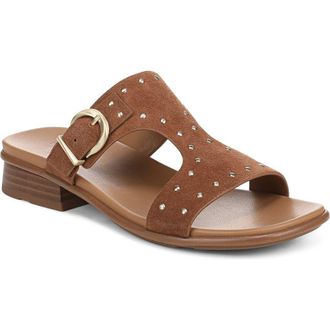 Naturalizer Studded Beach Slide Sandal in Walnut Wake at Nordstrom, Size 7.5