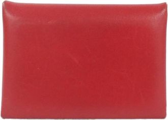 Herm&egrave;s Box Calf Leather Coin Purse/Coin Case (Pre-Owned)