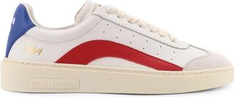 Dsquared2 Italiaanse leren sneakers met logo - Heren - Sneakers - Veelkleurig - 42 EU - Schoenen