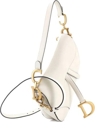Dior Borsa a spalla Saddle media in pelle con tracolla - Toni neutri