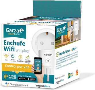 Garza Smarthome - Pack 4 Enchufes Inteligentes Wifi Compatible Con Alexa Y Google Home. Enchufe Por Control Remoto Y Programable Controlable A Trav&eacute;s De App