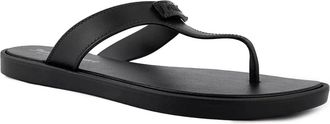 Juicy Couture Womens Juicy Couture Sparks Sandals Black Slip On Open Toe Thong HAWK2063