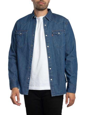 Levi's Barstow Western-Shirt, Blauw