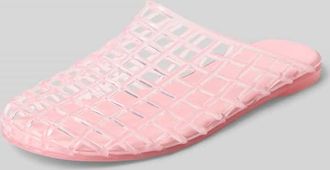 Bianco Clogs in semitransparentem Design in Pink, Gr&ouml;&szlig;e 37