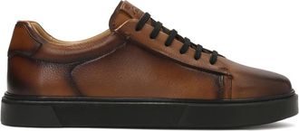 Kazar Bruine sneakers in smart casual stijl - Heren - Sneakers - Bruin - 43 EU - Leer - Schoenen