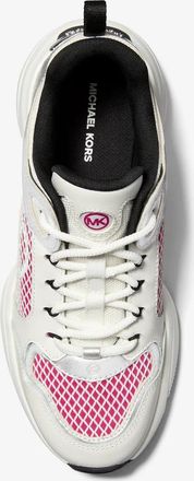 Michael Kors Bowie Mixed-Media Trainer